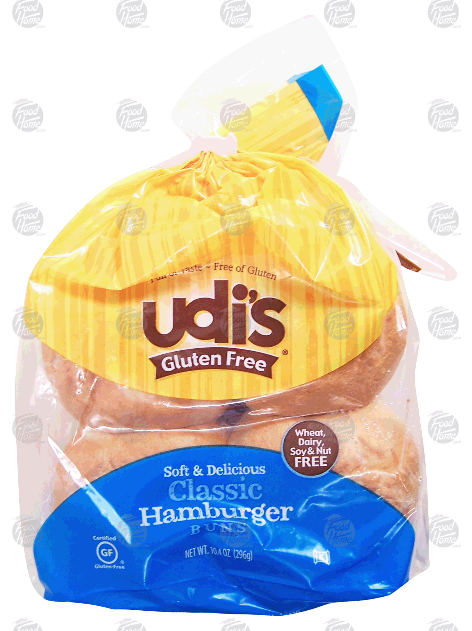 udi's Gluten Free classic hamburger buns, 4 ct Full-Size Picture